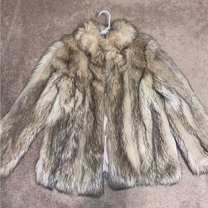 Topshop faux fur fur coat